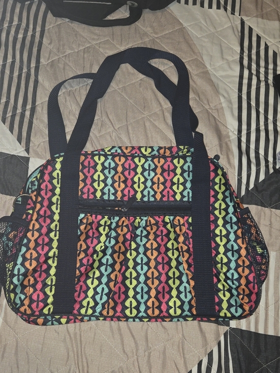 thirty-one Handbags - thirty-one Multicolor Geometric Tote with Black Straps